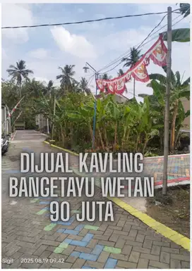 Dijual Kavling 90 juta Bangetayu wetan