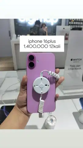 iphone 16 plus, cicilan 1jt400 12kali