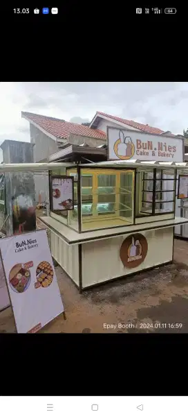Rombong kontainer gerobak kontainer booth kontainer container