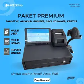 Paket Mesin kasir Tablet 8 inch & Aplikasi kasir