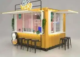 Booth custome rombong gerobak kontainer container