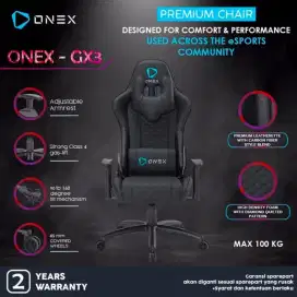 KURSI GAME ONEX GX-3 HITAM