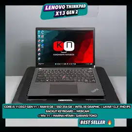 Lenovo Thinkpad X13 G2 Core i5 Gen11 Ram 8/256GB Layar Fhd Ips