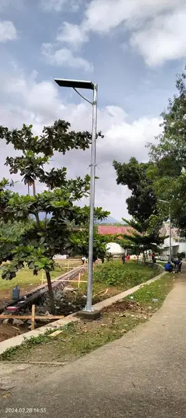 Sedia Tiang PJUTS Oktagonal All In One + Lampu SolarCell