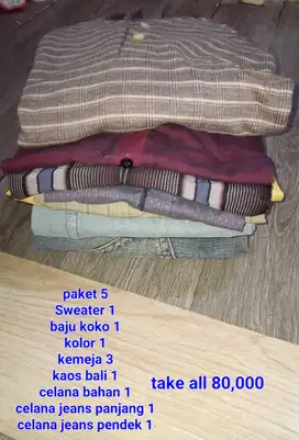 Take all preloved pakaian pria