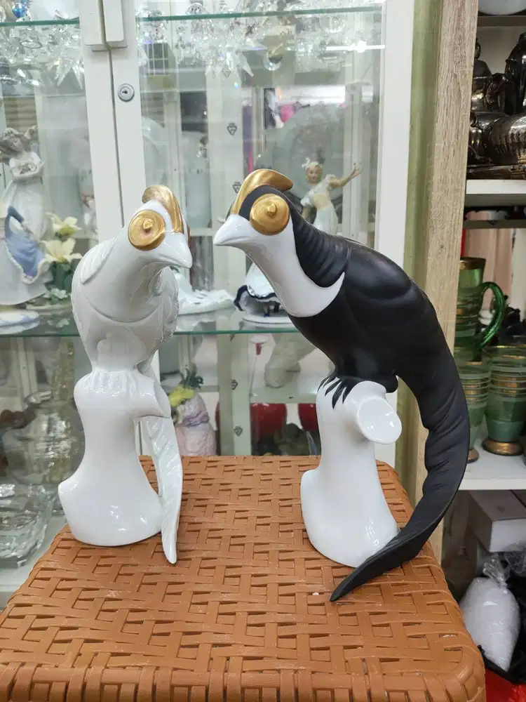 Pajangan burung keramik
