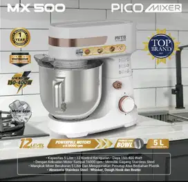 MITO Stand Mixer Pico MX500 Pengaduk Adonan Kue 5L