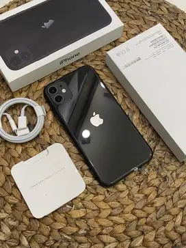 Iphone 11 inter all op 64Gb Hb 100% fullset mulus