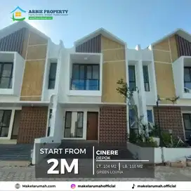 Dijual Rumah Murah Cluster Green Lovina Cinere Depok Dekat Tol Brigif