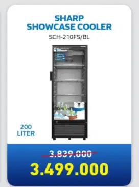 Cicilan Sharp Showcase Cooler