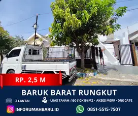 BARUK BARAT Lebar 10 ‼️ Rumah 2 Lantai Rungkut dekat MERR