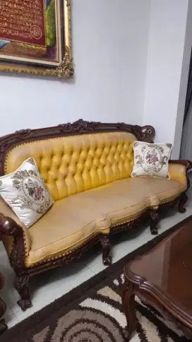 Dijual Set Kursi Sofa Jati untuk ruang tamu