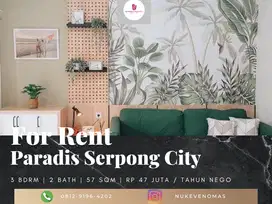 Disewakan Rumah Cluster Balmoral Paradise Serpong City