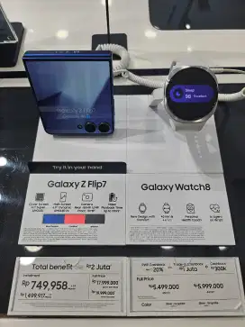 SAMSUNG Z FLIP 7 + WATCH 8 GARANSI RESMI SEIN 1 TAHUN