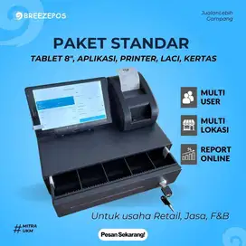 Paket Mesin kasir android Tablet 8 inch