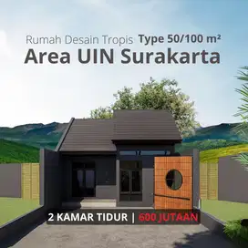 Rumah Baru Desain Japandi Tropis, Lokasi Super Strategis Area UIN Solo