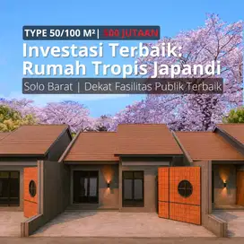 Dijual Cepat! Rumah Tipe 50/100 di Kartasura Solo Barat