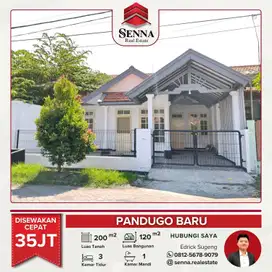 DISEWAKAN CEPAT BUTUH UANG RUMAH BAGUS SIAP HUNI PANDUGO BARU