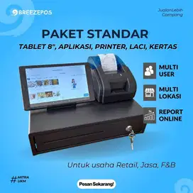 Mesin kasir android Tablet 8 inch lengkap!