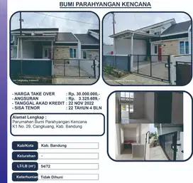 Rumah over kredit di Soreang pasti ACC tanpa Bi cheking