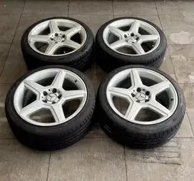 Velg Rep AMG Style 3 R18 PCD 5x112/114 Ban Hankook Tebal 95%