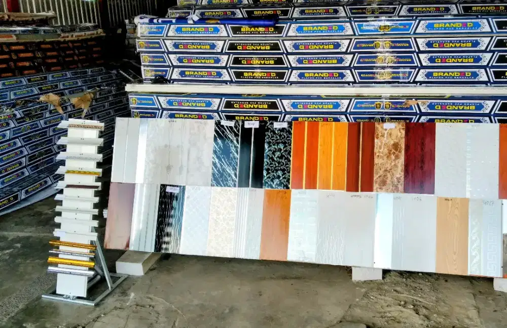 Distributor Plafon PVC Branded Gambut (bisa satuan/per kotak)