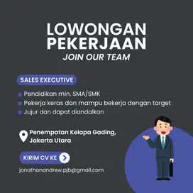 Sales Executive Perlengkapan Kebersihan (Komisi/Bagi Hasil)