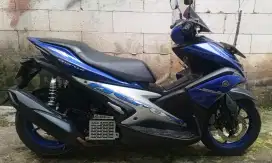 Yamaha aerox biru 2017