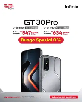 KREDIT INFINIX GT 30 PRO TANPA DP DI HOME CREDIT