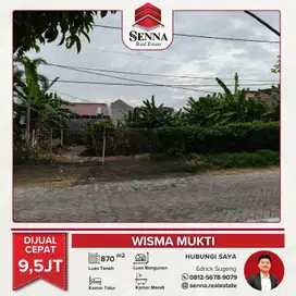 DIJUAL CEPAT BUTUH UANG TANAH WISMA MUKTI