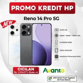 NEW OPPO RENO14 PRO 5G 12/512GB KREDIT HP TANPA DP