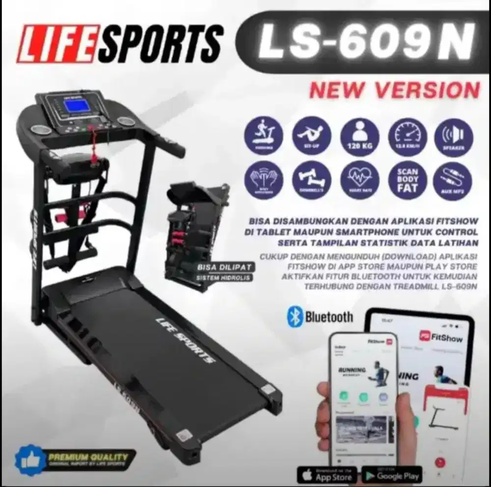 Treadmill LS 609N - Life Sports