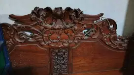 Ranjang kasur king size jati