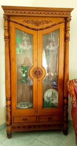 Lemari Hias Jepara 2 Pintu