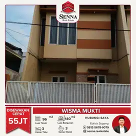 DISEWAKAN CEPAT BUTUH UANG RUMAH BAGUS SIAP HUNI WISM MUKTI