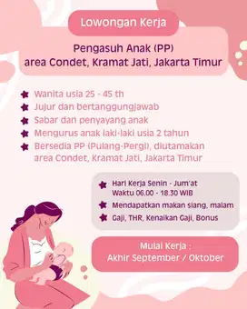 Lowongan Kerja Pengasuh Anak