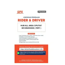 Lowongan Kerja Rider dan Driver