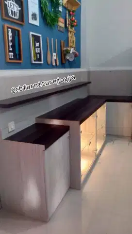 kitchenset dapur bawah full lemari box HPL