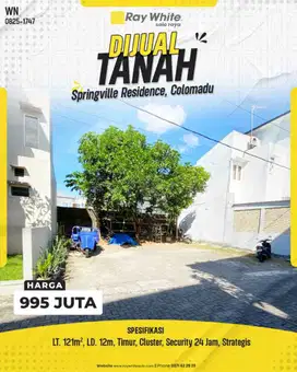 Dijual Tanah Cluster Elite Di Springville Residence Colomadu