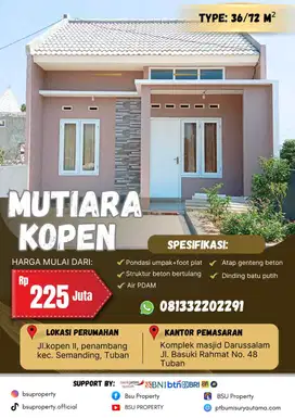 SAATNYA PUNYA RUMAH IMPIAN DI MUTIARA KOPEN