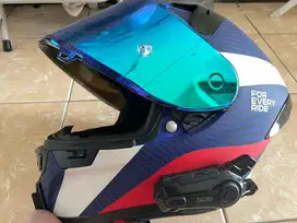Helm RSV Full Face + Interkom B (Jual Cepat)