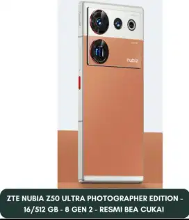 Second Mulus ZTE NUBIA Z50 ULTRA PHOTOGRAPHER EDITION 16/512 GB