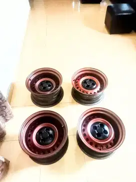 Dijual velg kaleng celong custom  ring 15 pcd 100 noken mulus