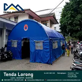 Tenda Lengkung Dome Lorong Oval Ukurang 6M x 12M Pengungsi