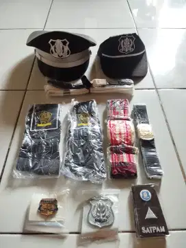 Dijual Seragam Satpam Siang & Malam + Aksesoris Lengkap