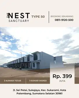 The Nest Sanctuary, Rumah 3 Kamar Type 50 Cocok untuk Keluarga Muda