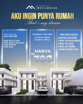 Rumah mewah 1 lantai pinggir jalan raya gas alam