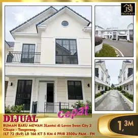 DIJUAL MURAH RUMAH 3 LANTAI DI LAVON SWAN CITY 2 CIKUPA TANGERANG