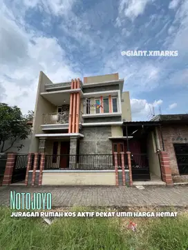 Rumah kos aktif harga hemat dekat kampus UMM di Notojoyo Tegalgondo
