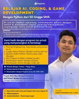 Belajar AI, Coding, & Game Development dari SD hingga SMA!